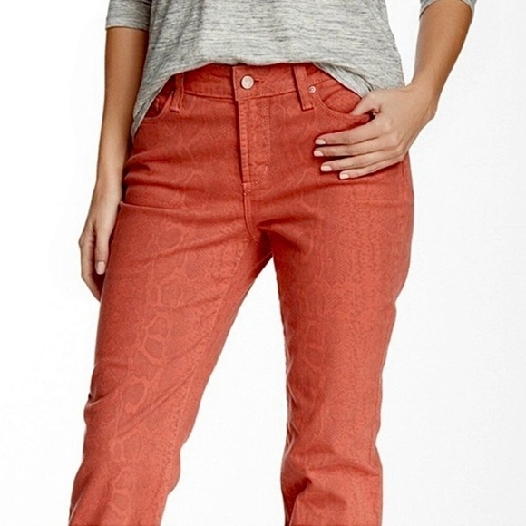 NYDJ Python Print Ankle Jeans - Picture 1 of 16